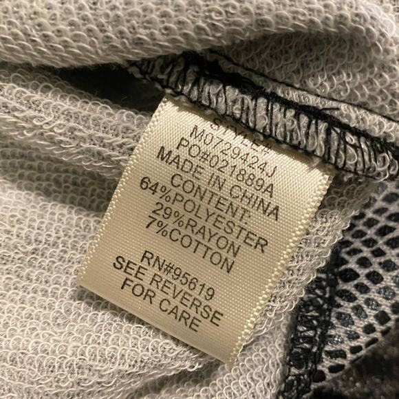 Ruched Shoulder Pads Vintage Faux Snake Skin full zip John Paul Richard Small - Picture 12 of 13